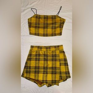 Plaid Matching Set